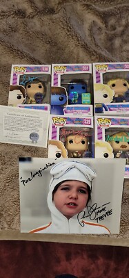 Funko Willy Wonka & Chocolate Factory SIGNED x 4 + 1 #108/375 COA Mike TEEVEE
