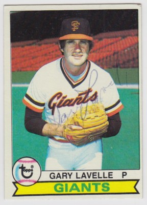 1979 TOPPS GARY LAVELLE SAN FRANCISCO GIANTS AUTOGRAPH CARD #311 JSA VG+ COND.