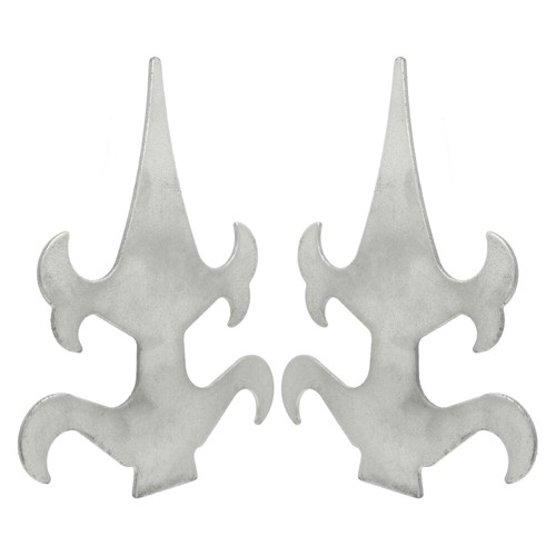 2 Pcs Schmiedeeiserner Zaunaufsatz Eisenzaun Dekoration Eisenzaun-Zubehör - Bild 2 von 12