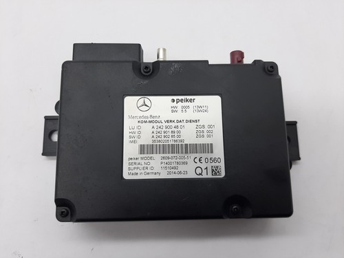 MERCEDES-BENZ W212 E 300 Telefonsteuergerät A2429004801 Hybrid 2014 2.1