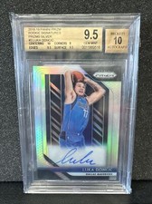 2018-19 Luka Doncic Panini Prizm Silver Auto RC... BGS 9.5 Gem Mint w/10 sub