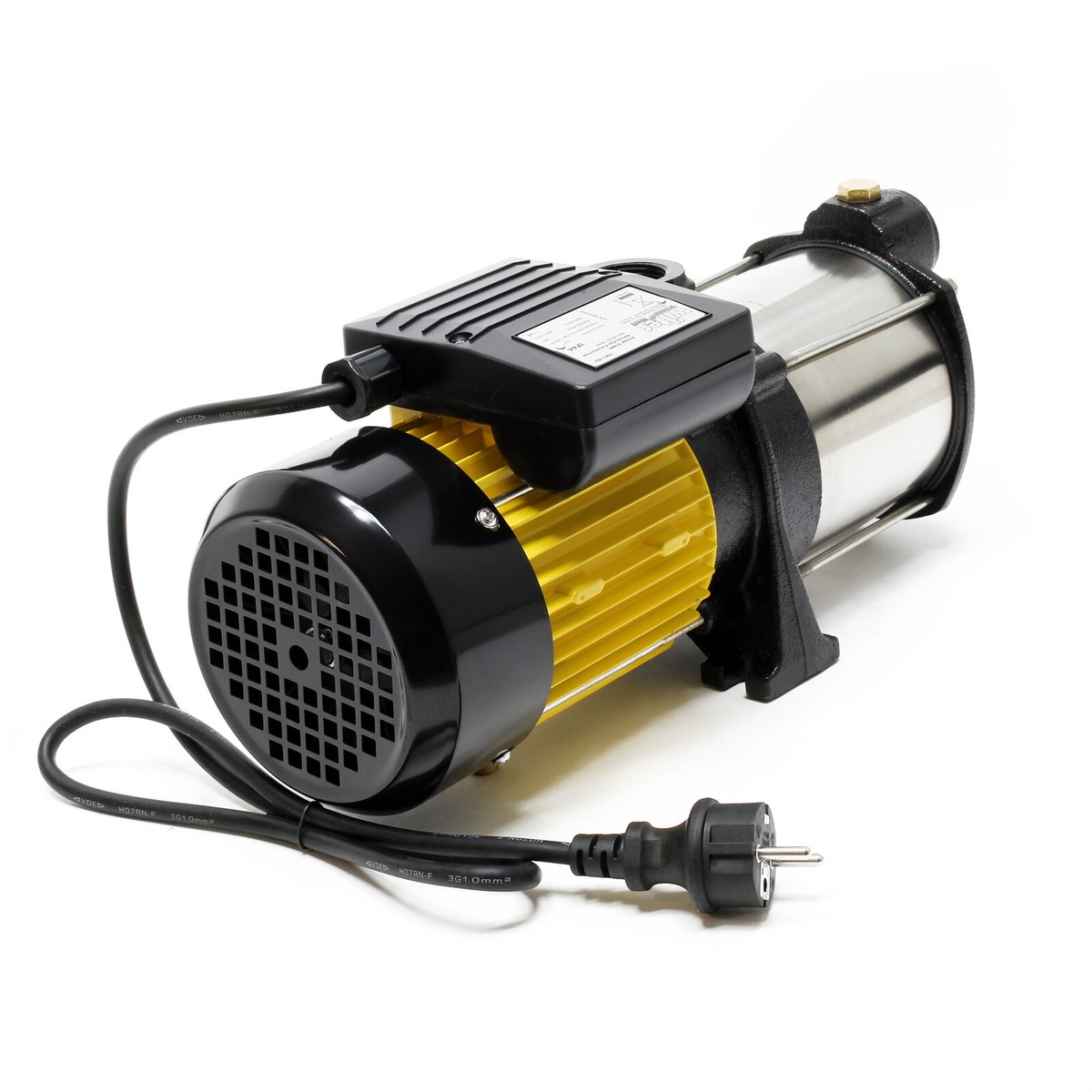 Mehrstufige Kreiselpumpe MC-6SA – 4000 L/h, 9,8 Bar, 1300 W, Edelstahl, Für Hauswasserwerk Und Garten