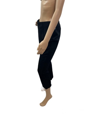 Chicos Women’s Size 6P Elastic Waist Solid Black Pull On Ankle Crop Pants - Picture 2 of 5