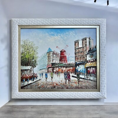 Caroline C. Burnett (1877-1950) Impressionist Oil Painting (Moulin