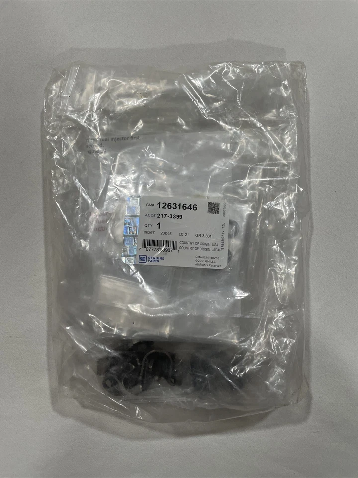 Kit de junta tórica de inyector de combustible genuino GM con sellos y espaciadores 12631646 Foto 2 de 2