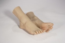 NEW Platinum Silicone Female High Arch Feet Mannequin/Arbitrary Bending 1-Pairs