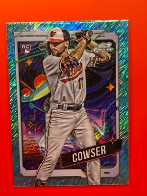 2024 Topps Cosmic #17 Aqua Shim. Colton Cowser /199 Orioles Rookie    I-758