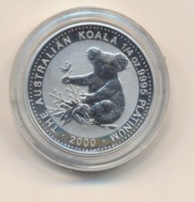 1/4 uncji Platyna Koala 2000 w kapsułce, Ko0124