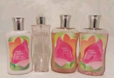 Bath Body Works Sweet Pea Set - Shower Gel - Lotion Body Mist - Bubble Bath