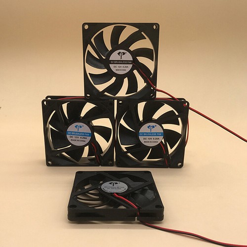 DC Brushless Fan Computer Case Cooling Fan 5V 12V 24V Bearing CPU Cool Two Li GS - Photo 8/24