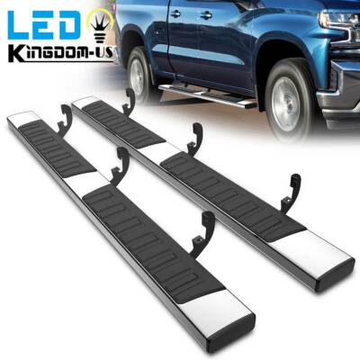 for 19-26 Chevy Silverado 1500 Double Cab 6'' Running Boards Nerf Bars Side Steps