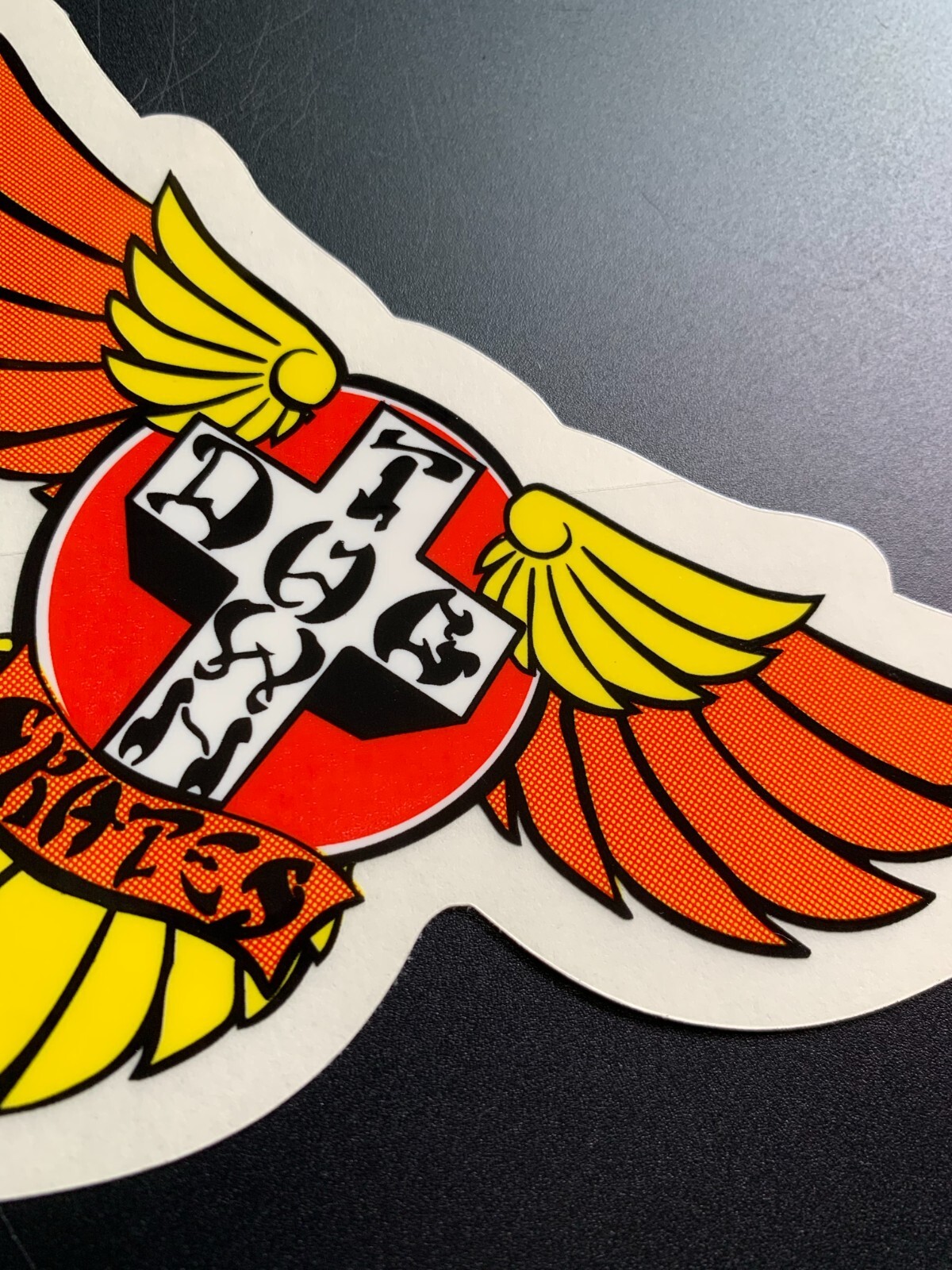 VERY RARE VINTAGE ORIGINAL DOGTOWN Skateboard sticker SKATES WING dog town 1970s