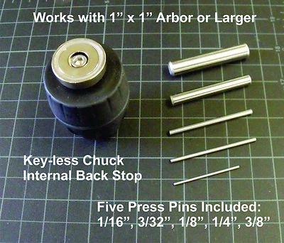 Arbor Press Magnetic Pin Press 3/8" Chuck Tool, APMT0.375 (was APMT2)