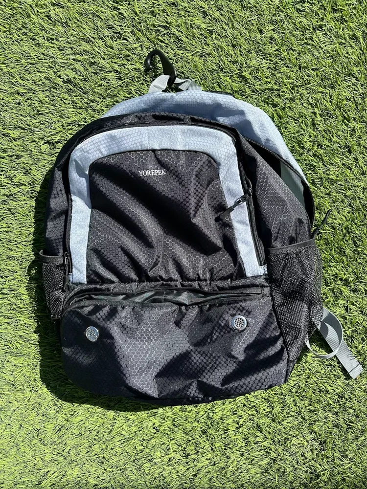 Pickleball Bag Backpack with Shoe Compartment Fence Hook Water Bottle Pickleball Bag Backpack with Shoe Compartment Fence Hook Water Bottle