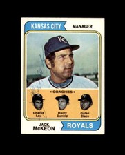 Jack McKeon Hand Signed 1974 Topps Kansas City Royals Autograph