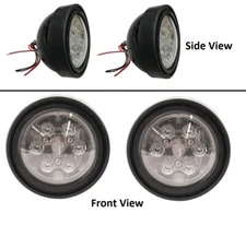 Pair LED Flat Top Fender Lights for Massey Ferguson 150, 165, 175, 245, 255, 285