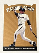 1995 Upper Deck SP Baseball Matt Williams Platinum Power Die Cut Giants #PP8