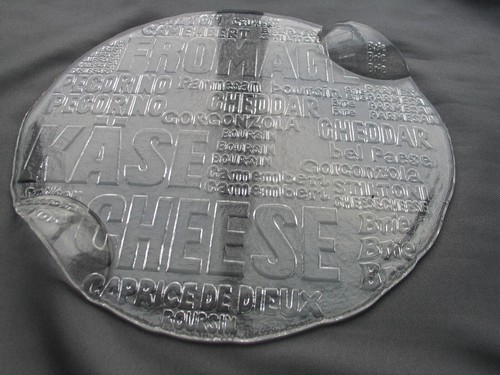Royal Krona Glas Käsebrett Schweden Bengt Edenfalk um 1970