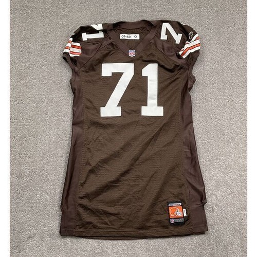 Reebok NFL Jersey 50 Cleveland Browns #71 PYNE Game Cut Official Team Uniform