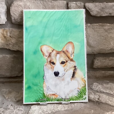 Original Corgi Watercolor Painting by Bob Mather