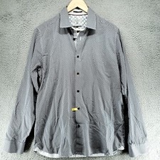 Ted Baker London Long Sleeve Shirt Grey Size 4 Mens L