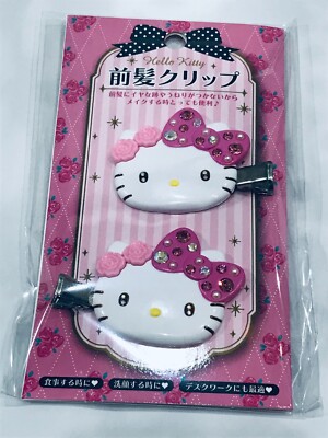 Hello Kitty , 2 hair clips, free shipping from Japan