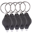 10pcs Mini Bright LED Micro Light Keychain Squeeze Light Key Ring Camping