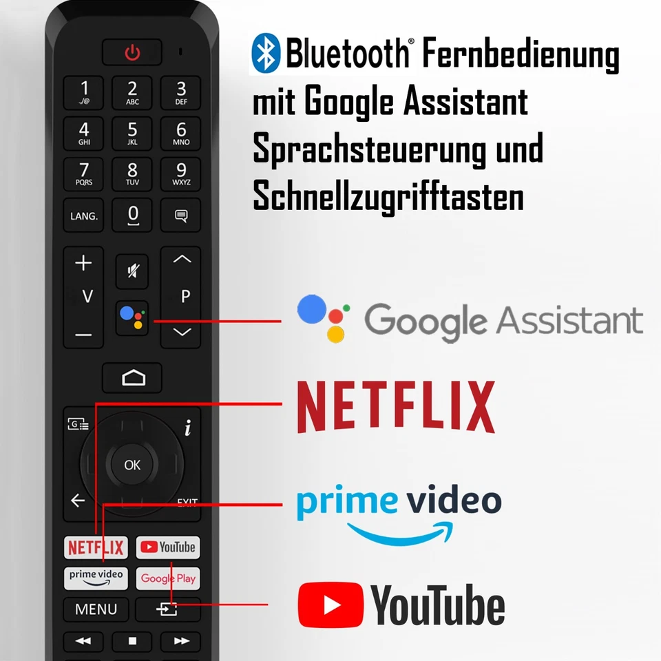 Telefunken XH24AN550MV 24 Zoll Fernseher (Android Smart TV, HD-Ready, 12 Volt) - Bild 4 von 4