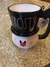 New 2 Christmas Frosty the snowman mug Rae Dunn