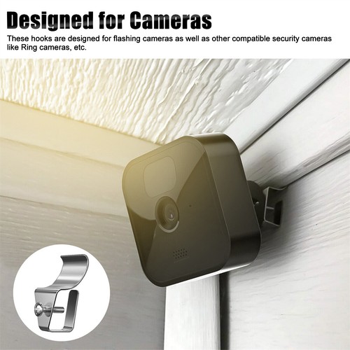 5Pcs Vinyl Siding Clips Hooks Heavy Duty Hanger No-Hole Needed Outdoor Cameras - Picture 9 of 12