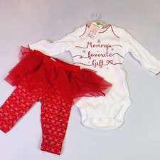 Carter's Baby Girls Mommys Favorite Gift Bodysuit Tutu Leggings Set NB 3M 9M 12M