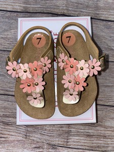 girls coral sandals