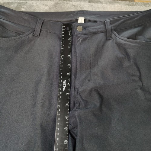 Lululemon ABC Pants Mens 38x34 Navy Blue Classic Fit Preppy Stretch Casual - Picture 8 of 16