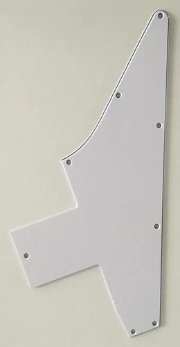 For Gibson Explorer 76 Reissue Blank Guitar Pickguard Scratch Plate,3 Ply White