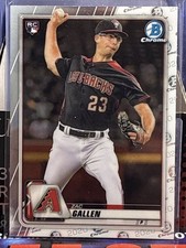 2020 Bowman Chrome - #81 Zac Gallen Rookie Card Diamondbacks. rookie card picture