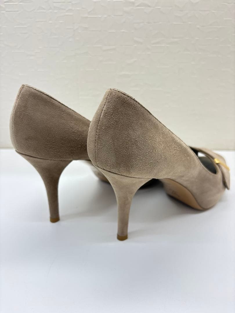 LOUIS VUITTON Pumps Heel Suede Beige EU37/US7 120393c thumbnail 23