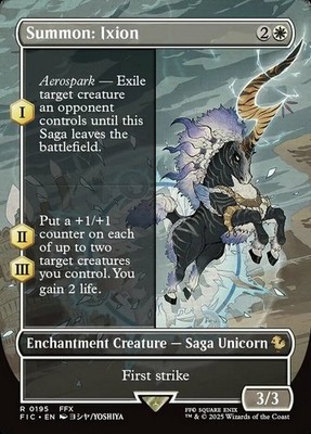 [1x] Summon: Ixion - Foil - Borderless Near Mint, English UB: Final Fantasy Comm