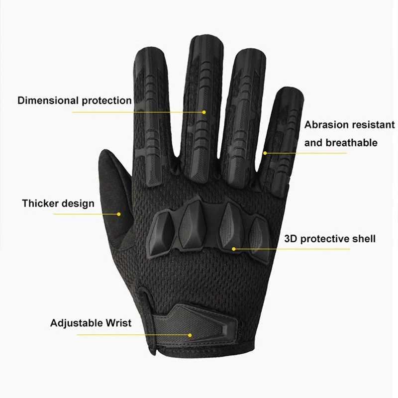 Guantes de moto protección nudillos moto motocross ciclismo conducción Foto 3 de 4