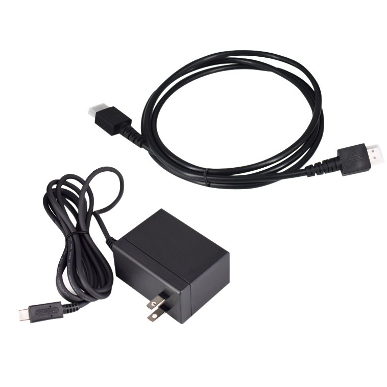 Original Nintendo Switch AC Power Adapter Charger and HDMI Cable