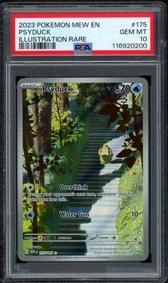 2023 PSA 10 Pokemon 151 SV Psyduck Illustration Rare Full Art 175