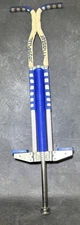 Vintage S.B.I. Enterprises Master Pogo Stick Foam Jumping Spring Toy Blue White