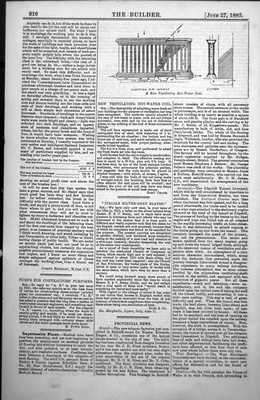 Alte neue Lüftungs-Warmwasserspulenerhöhung mit Innenabschnitt 1885 19.