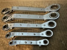 Mac Tools 5 Pc Offset Sae Ratcheting Reversible Ratchet Wrenches 14 - 78 Usa