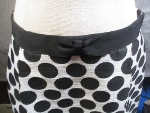 Hobbs Invitation Dress Jacket Skirt Set Womens 14 Polka Dot Formal Bow Occasion - Picture 8 of 24
