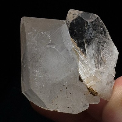 Natural Water-Clear Cathedral Quartz Crystal Specimen Herkimer-style Heal