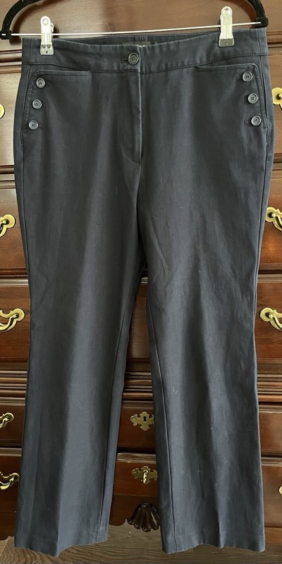 Talbots Nautical Style Navy Pants size 6Petite