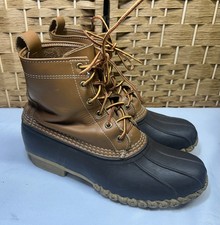 Bean Boots LL Bean Maine Duck Hunting Rubber Shoes Mens 9 USA Made