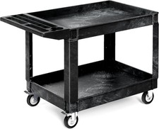 Utility Cart on Wheels 550 Lbs Capacity 45 X 25 Inch Rolling Work Carts
