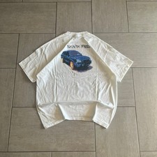Vintage Hyundai Santa Fe Graphic White T-Shirt XL Casual Streetwear