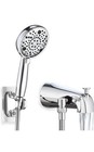 Slip-On Tub Spout with Diverter High Pressure 8 Settings Hand Held Shower New